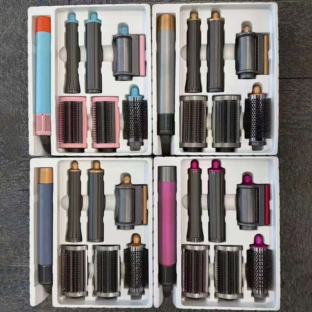 6 In 1 Style Dryer Hot Comb Set Professional Curling Iron Straightener Styling Tool For Women Hair Styler Household
