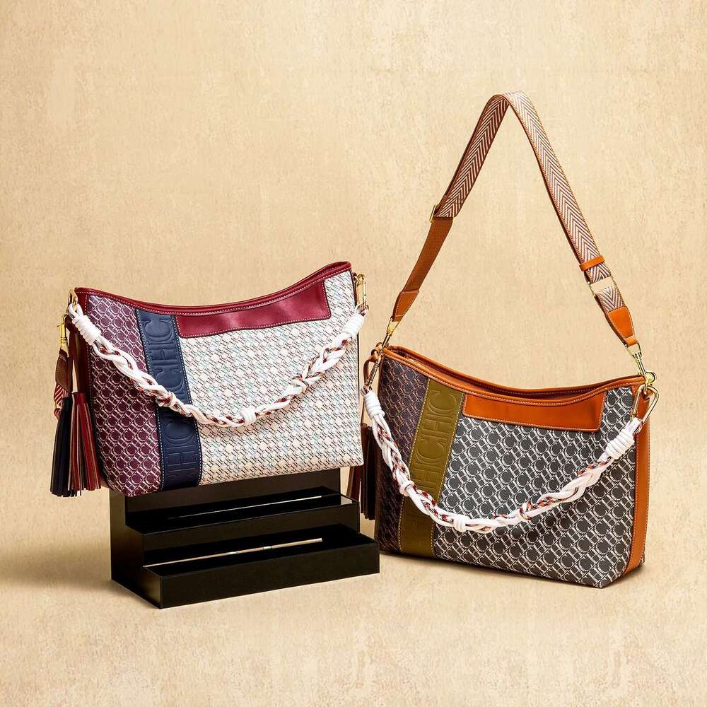 CHCH Tote 2025 New Splicing Design Dual Purpose Shoulder Large Capacity Commuter Women's Bag 250514
