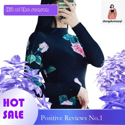 dongdumaoyi Miyake elasticity base shirt spring and summer, interior high neck versatile fashion printed long sleeved pleated top for women