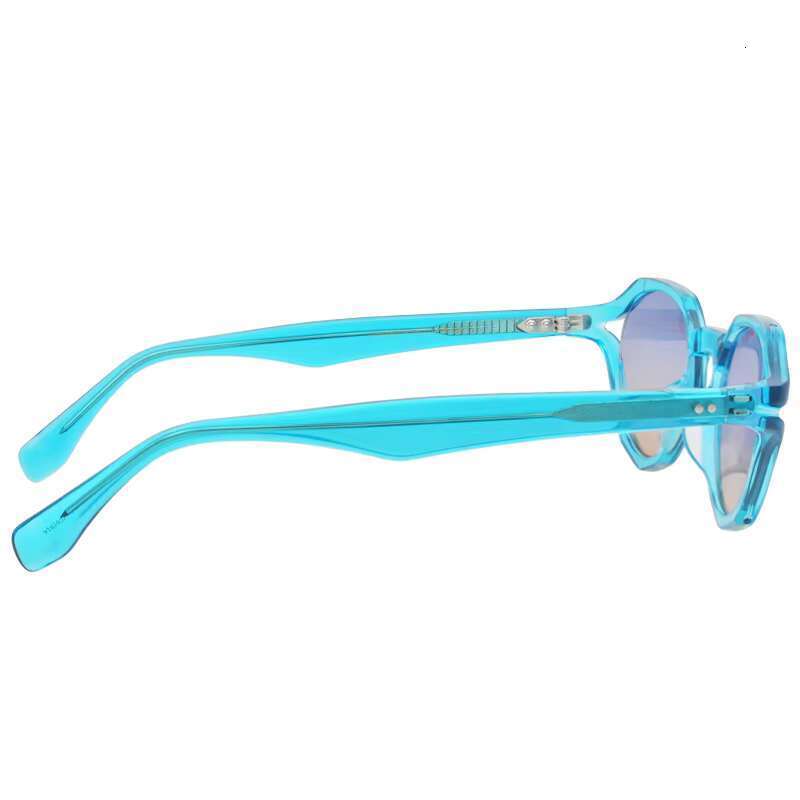 Fashionable circular acetate fiber sunglasses - candy colored glasses with handmade frame design
