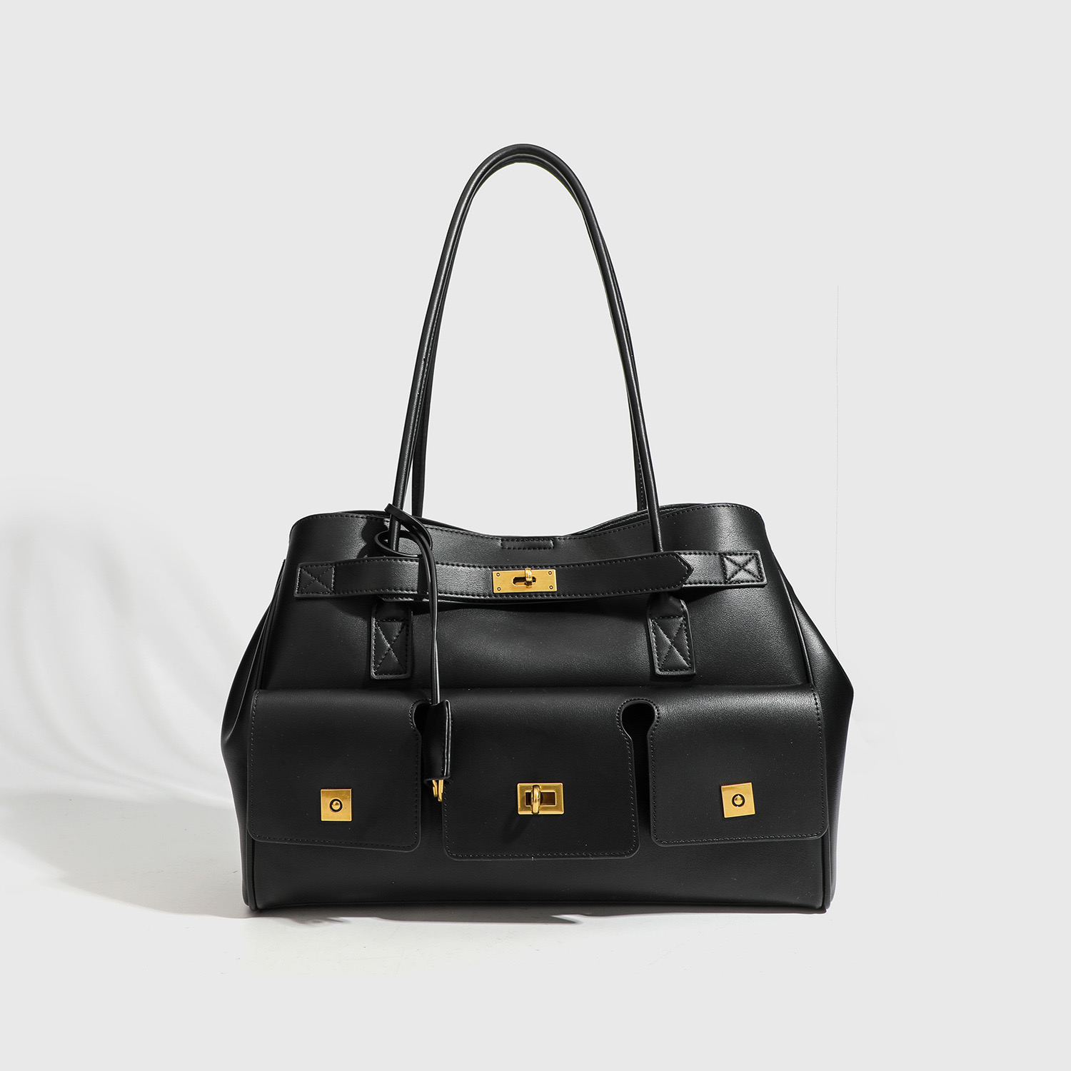 Large Capacity Buckle Tote Bag for Women - Roomy Travel hot Handbag with Designer Details