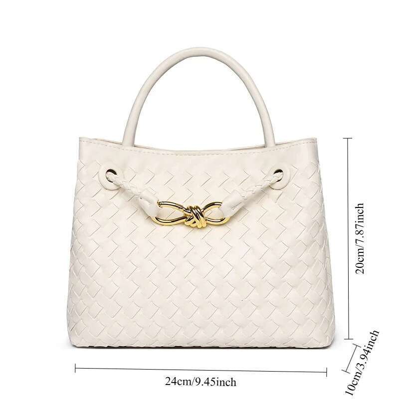 Niche Leather Bagshoulder Messengerbag Popular Hand-Woven Women's Bag Fashionversatiletemperament Handbag Purses And Handbags