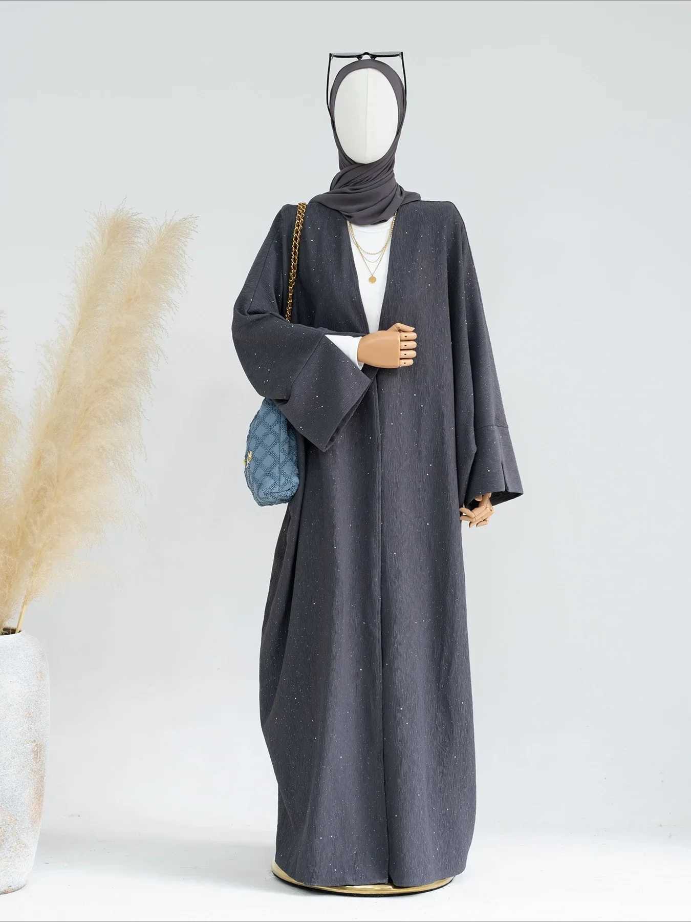 Muslim Open Abaya for Women Modest Dresses Ramadan Eid Arab Cardigan Robe Morocco Dubai Abayas Kaftan Islam Vestidos Jalabiya X250514