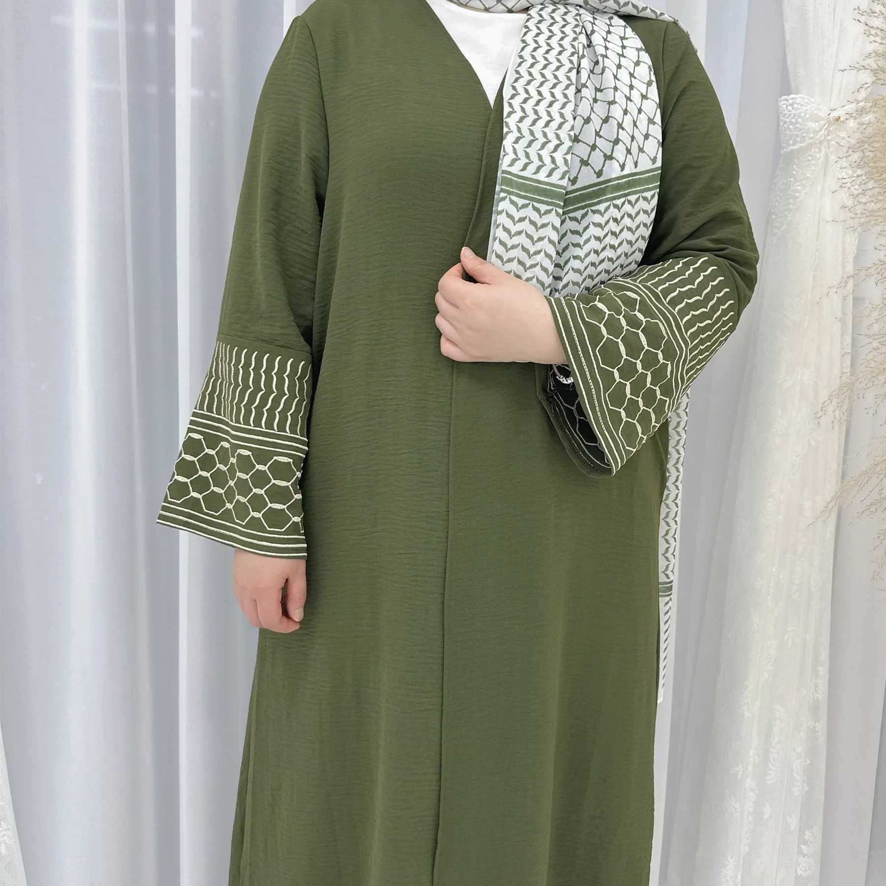 Embroidery Abaya Dubai Kaftan Women Muslim Kimono Cardigan Islamic Jalabiya Saudi Arabic Maxi Dress Eid Ramadan Djellaba Vestido X250514