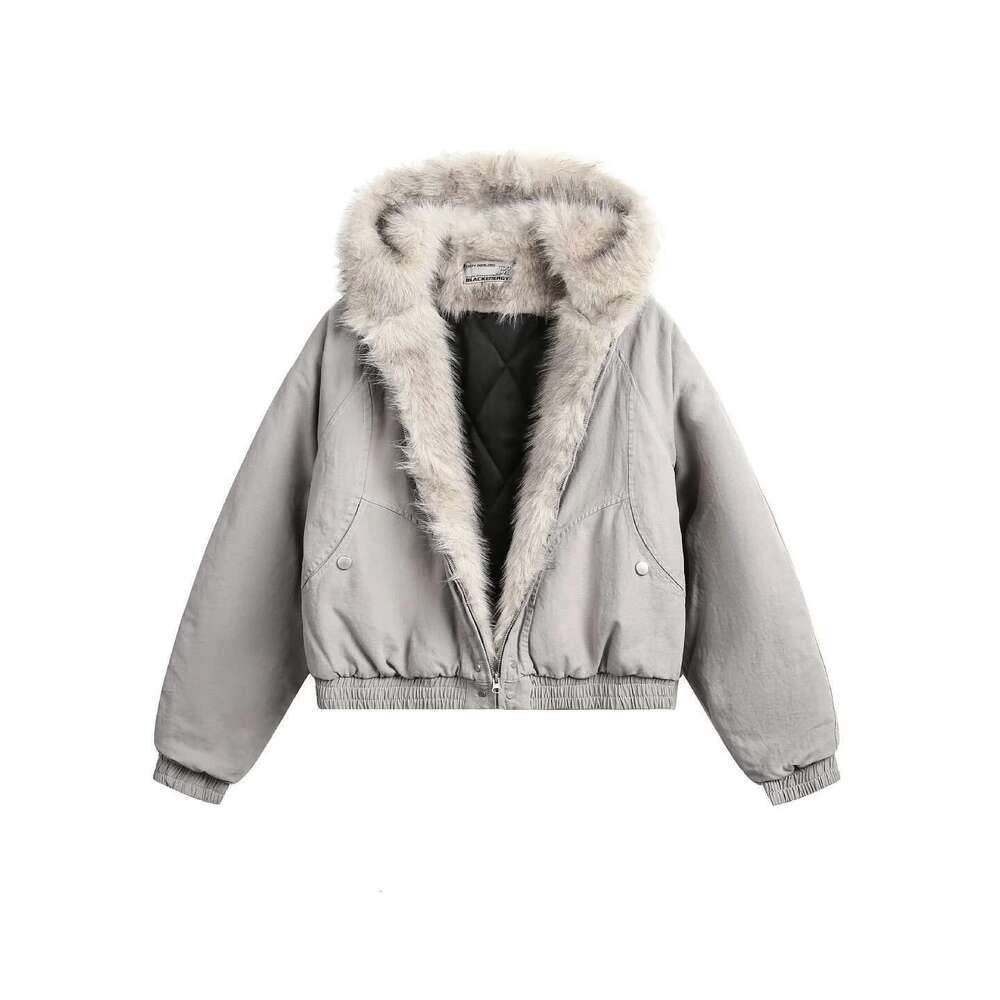 Y2k Winter Warm Clothing Men Women Retro Simple Plush Coat Sportswear New Loose Leather Motorcycle Punk Fur Collar Jacket Couple Designer