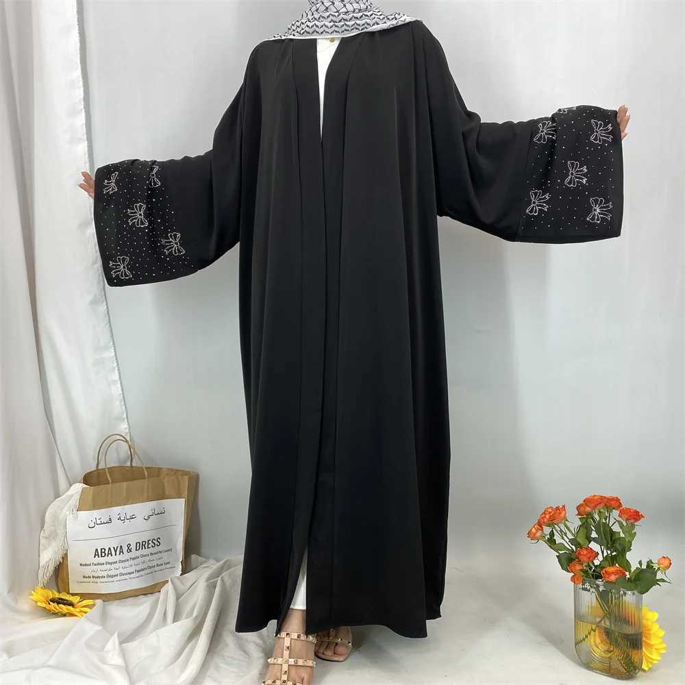 Fashion Muslim hot diamond temperament selling cardigan dress X250514