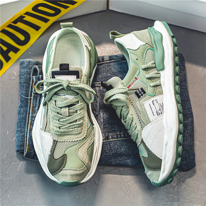 Summer New Thick Soled Tall Dad Wear Resistant Mesh Anti Slip Men S Breathable Sports Canvas Casual Shoes Shoes Ddmysaturn