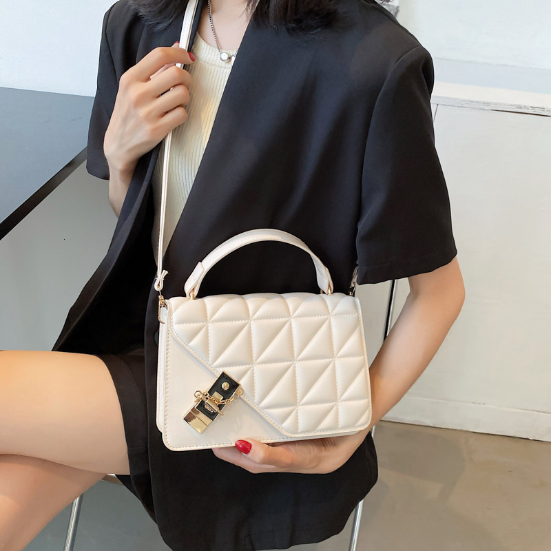 Free Delivery Designer Bag 2025 Single Shoulder Crossbody Simple Chain Fashionable And Casual Lingge Women's Small Square Bag Luxury Bag