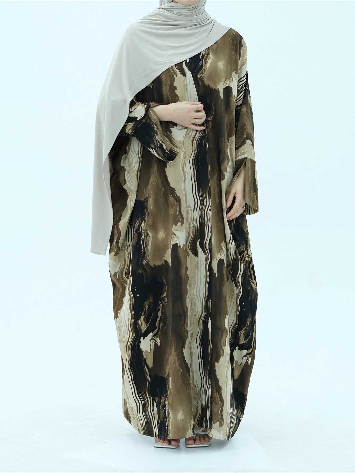 Muslim Dress for Women Party Abaya Print Cardigan Ramadan Eid Arab Long Robe Morocco Dubai Kaftan Islam Vestidos Jalabiya 2025 X250514