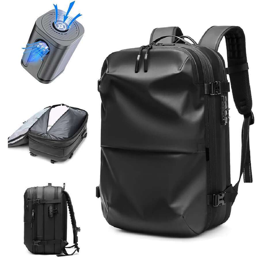 Men Travel vacuum compression 17 inch Laptop Business Large Capacity school Backpack Expanded Hiking backpack