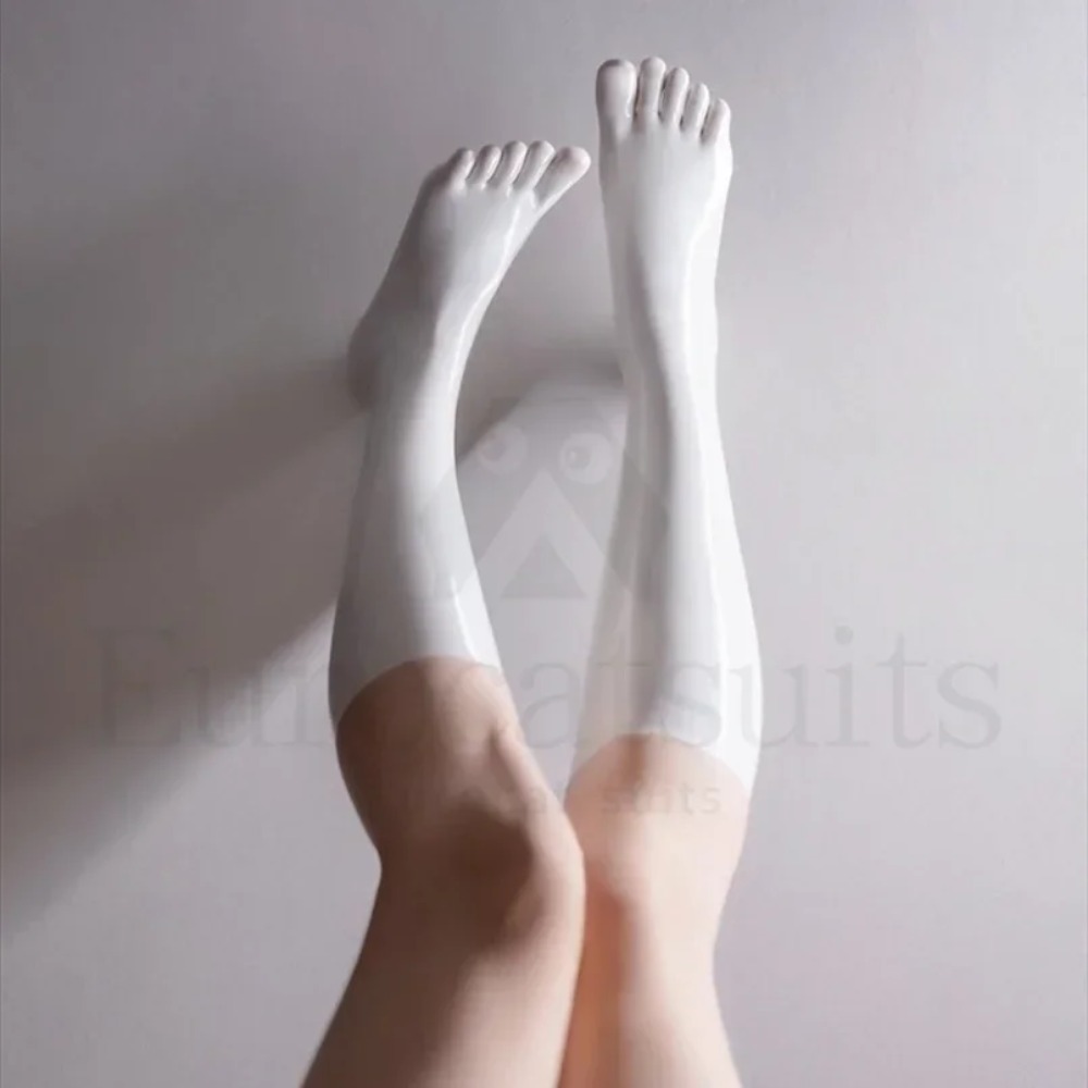 customized latex stockings natural rubber socks handmade women fetish sexy pants latex bodysuit sexy stockings submissive
