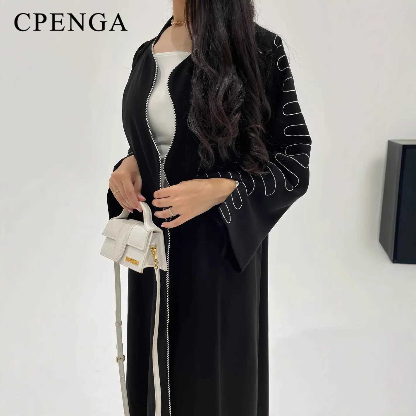 Eid Arabic Muslim Women Modest Dress 2025 Luxury Dubai Open Abaya Elegant Islamic Vacation Outfit Fashion Turkey Kaftan Robe X250514