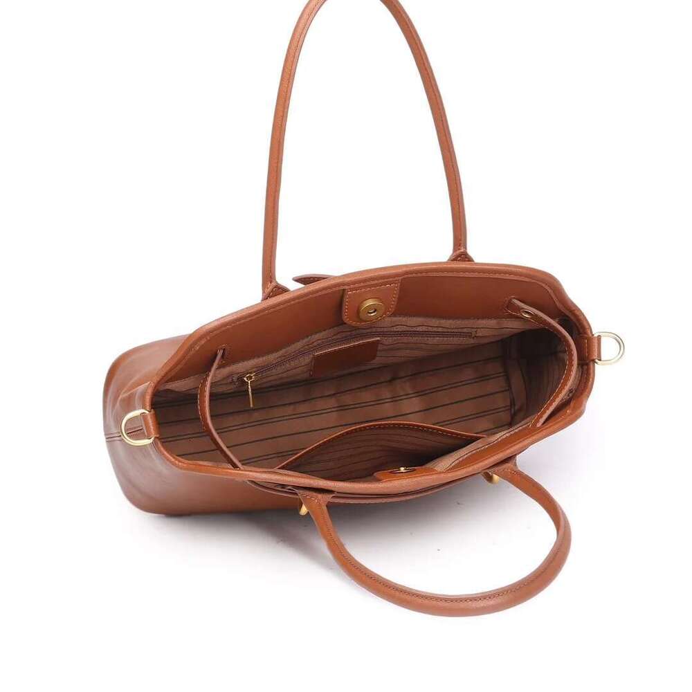Genuine Leather Large Tote Female Shoulder Crossbody Bags Designer Hand Bag For Women Brown Black Coffe Handbag