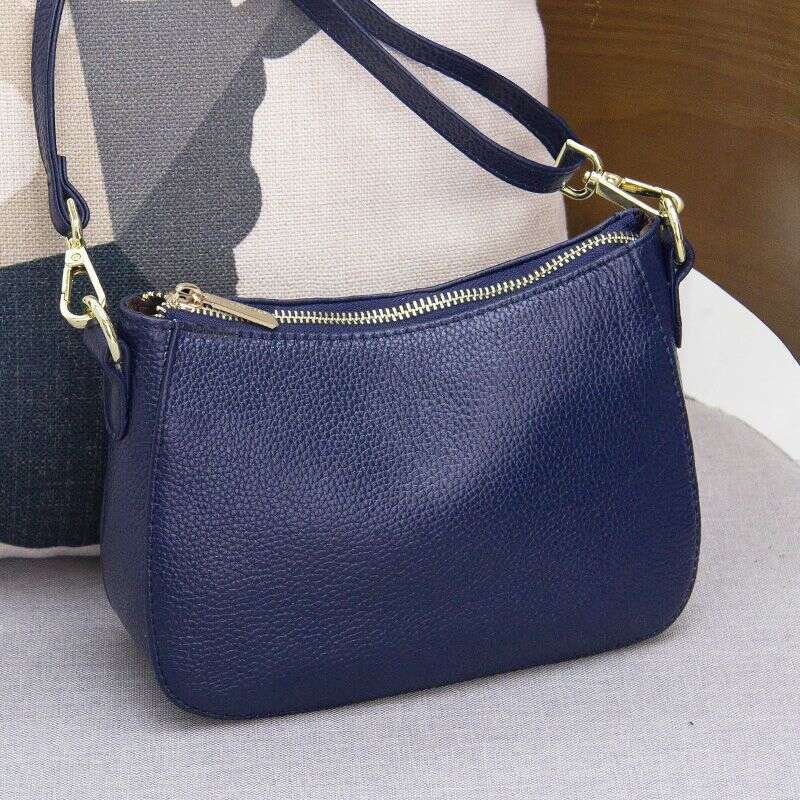 crossbody 2025 Mom's genuine small Women's versatile soft leather shoulder Fashion mini saddle bag