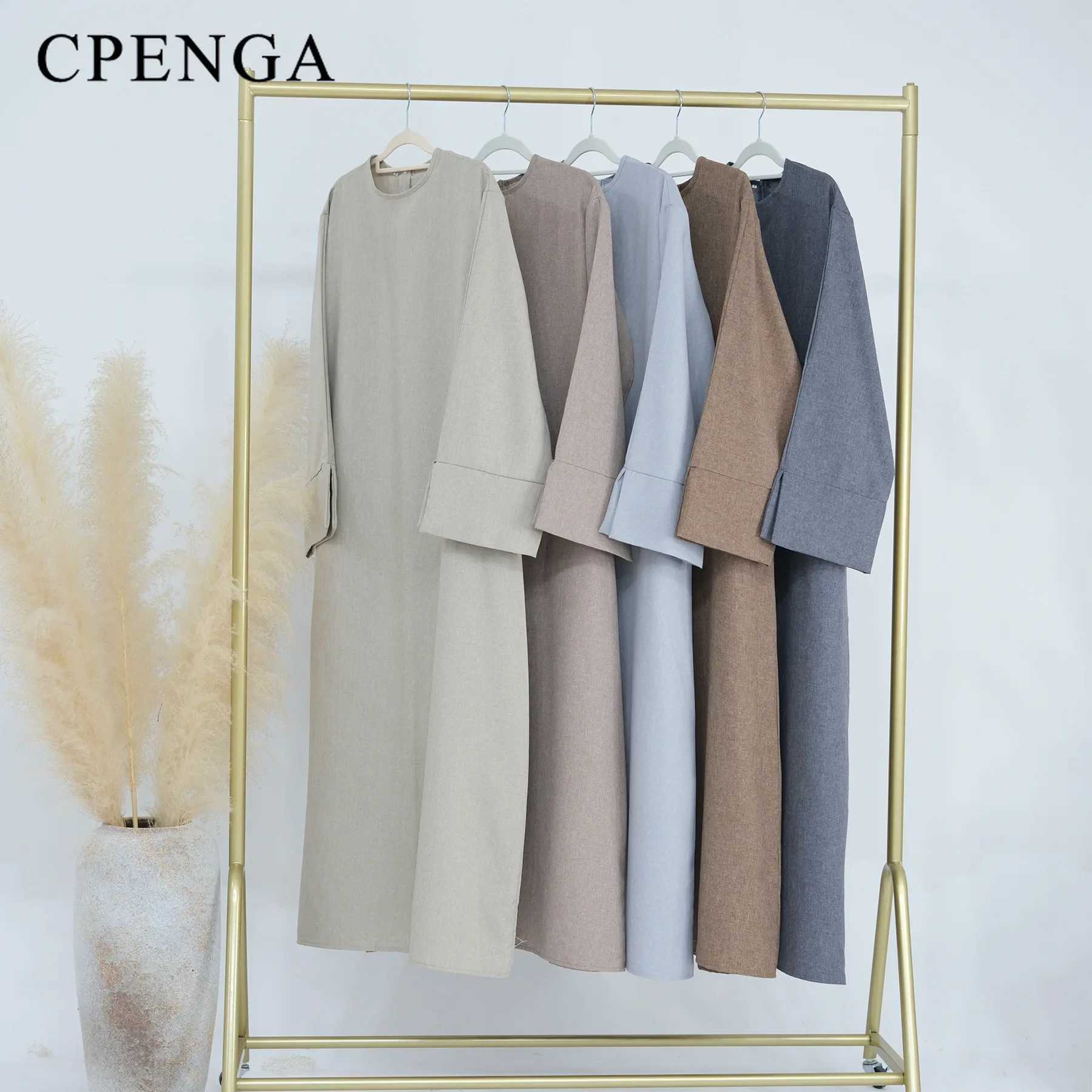 2024 Saudi Arabia Women Elegant Modest Cardigan Ramdan Dubai Kimono Abaya Dress Luxury Islam Church Turkey Linen Open Robe X250514