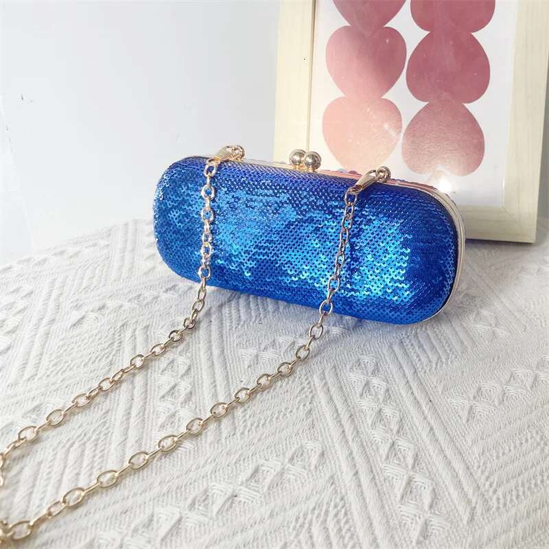 Bling Elegant Small Sequins Evening Clutch Rhinestones Purse Ladies Fashion Mini Money Bag