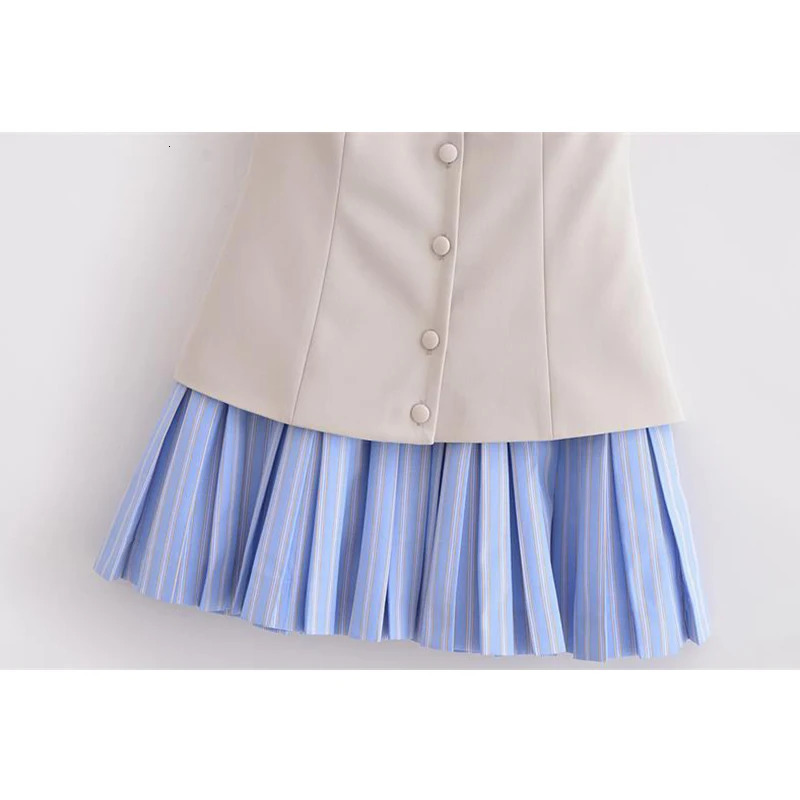 Dresses Womens Summer Chic Patchwork Tube Top Slim Mini Elegant Holiday Dress Street Fashion Youth 250514