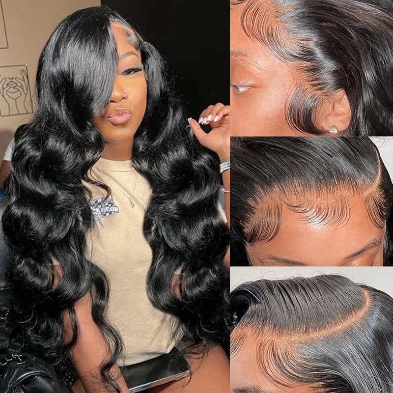 250 Density 30 40 Inch 13x6 13x4 HD Body Wave Lace Frontal Human Hair Wig Raw Glueless Closure Water Wave synthetic lace front wigs