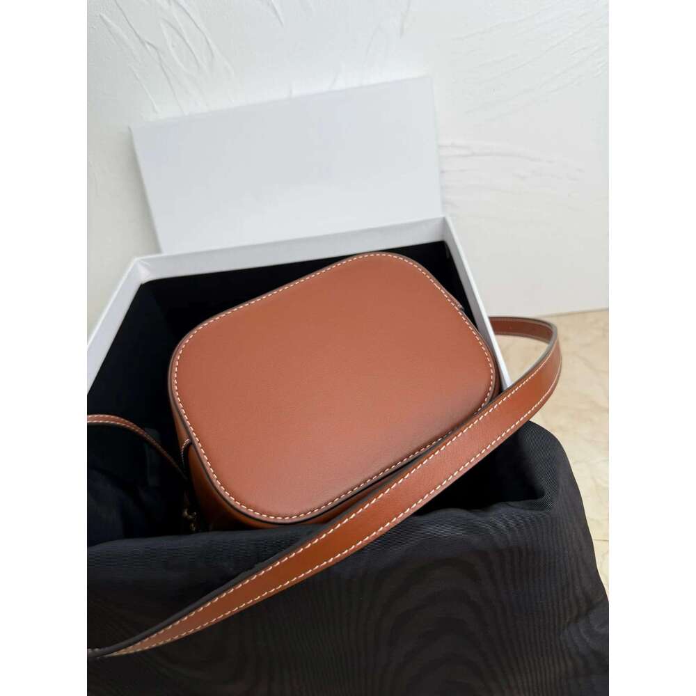 New Bucket Handbag Cowhide Single Shoulder Diagonal Cross Fashionable Versatile Classic Women's Bag