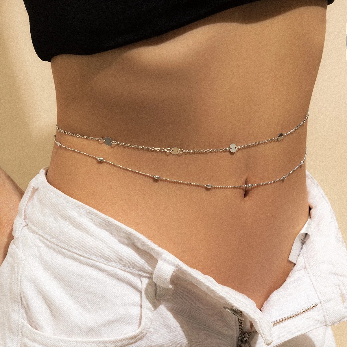 Jewelry Circle Metal Street Fashion Sexy Body Chain Waist Accessories