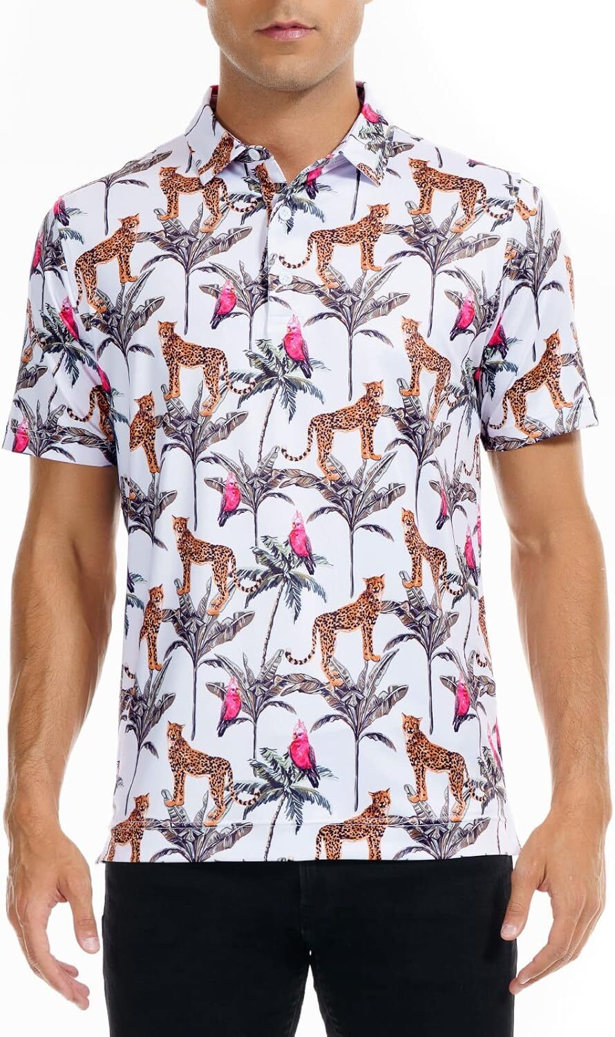 Mens Polo shirt Mens Golf Shirt Fashion Prints Athletic Mens Polo Shirts Short Sleeve Classic Casual Dry Fit Soft Golf Shirts for Men Polos shirts