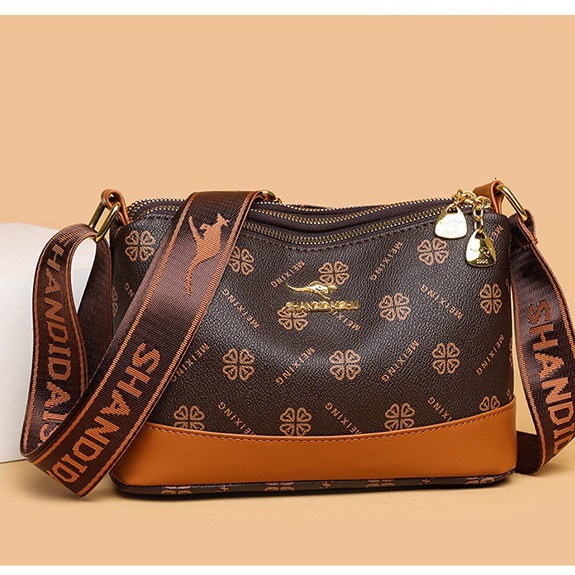 2025 Designer's Bag New Large Capacity Middle-aged Female Mother Simple And Versatile Crossbody Soft Leather Women's Bag High-end Single Sho