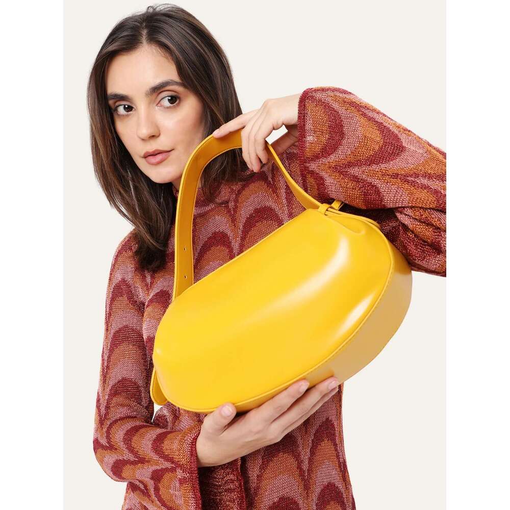 CEZIRA Women Fashion Designer PU Vegan Leather Handbags Niche Brand Rugby Shape Top-Handle Bags Crossbody Shoulder Purses Daily