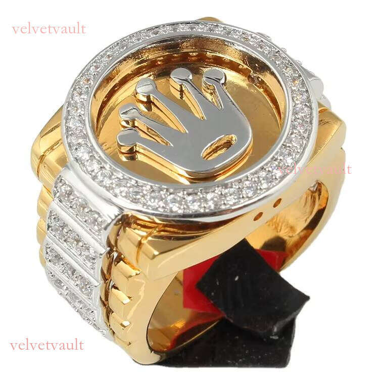 Silver solid color crown ring, gold plated zirconia pavement ring