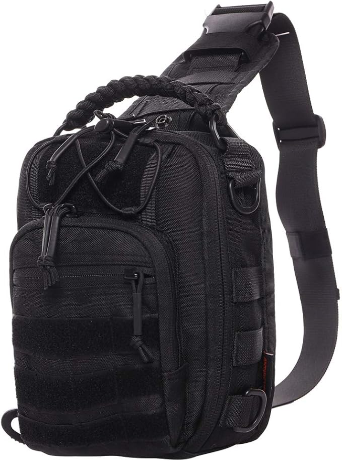 VOTAGOO Tactical Sling Bag Pack Military Rover Shoulder Bag Molle Assault Range Bag Backpack 1050D
