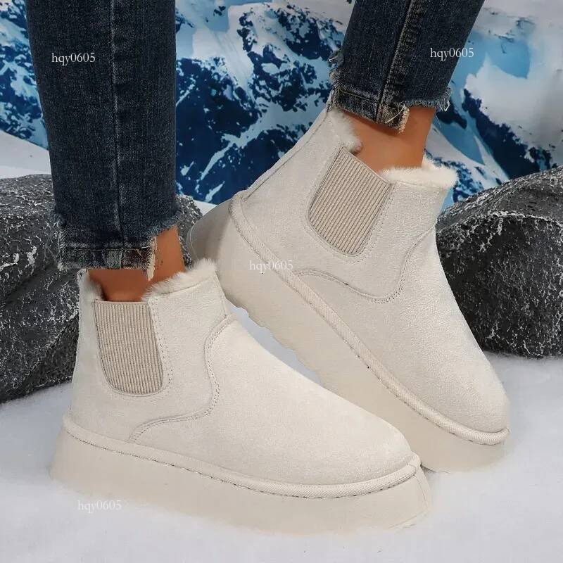 Top quality Brand High Quality New Style Free Delivery Designer Snow for Flat Heel Booties Ladies Ankle Winter Footwear Boots Women Round Toe