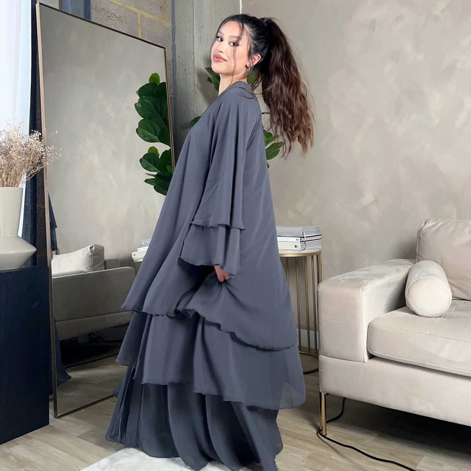 2025 Ramadan Dubai Muslim Modest Cardigan Coat Eid Arab Open Abaya Dress Islamic Turkey Ka Women Caftan Robe Kimono Clothing X250514
