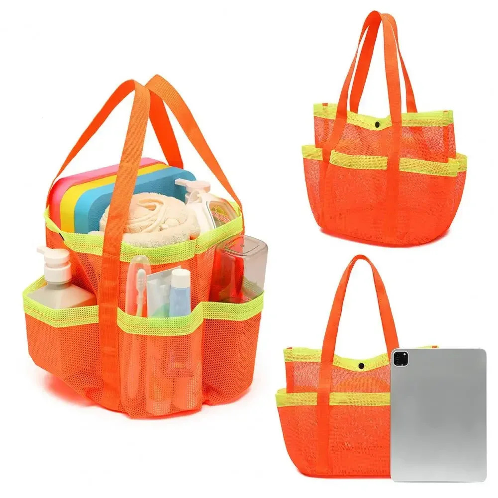 Portable Mesh Toiletry Bag Large Capacity Beach Quick Dry Shower Perfect for Travel Gym Camping College Dorms Use 250514