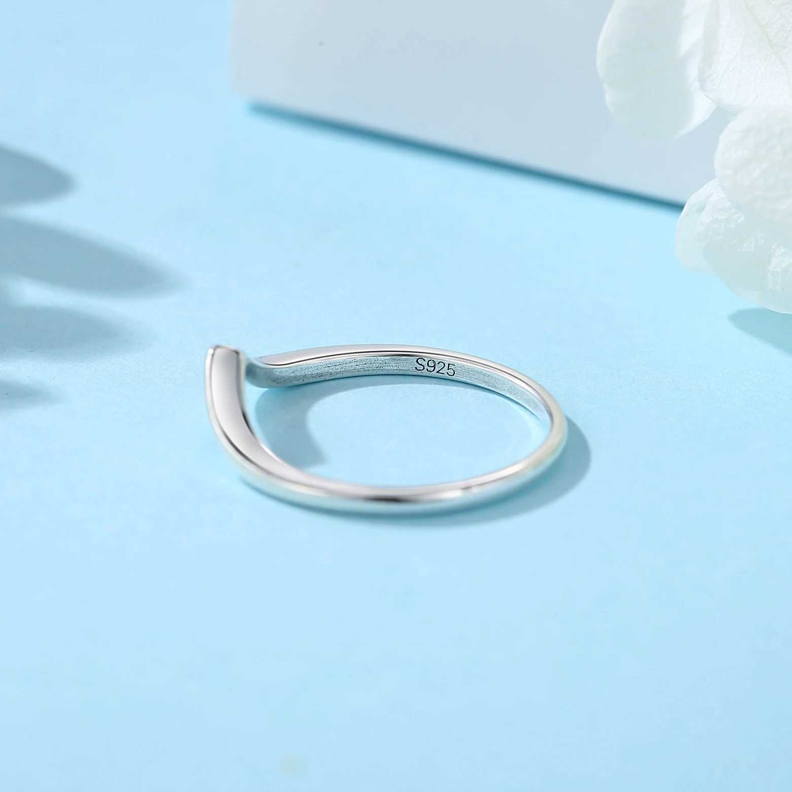 Original 925 Sterling Silver Ring bone Heart Crystal Rose Gold Rings For Women Wedding Engagement Birtay Gift JewelryXJ250514