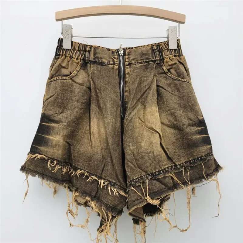 Personalized Trendy Cool Vintage Thin Denim Irregular 2025 Women's Summer Style Western-Style Fashionable Vest For Women