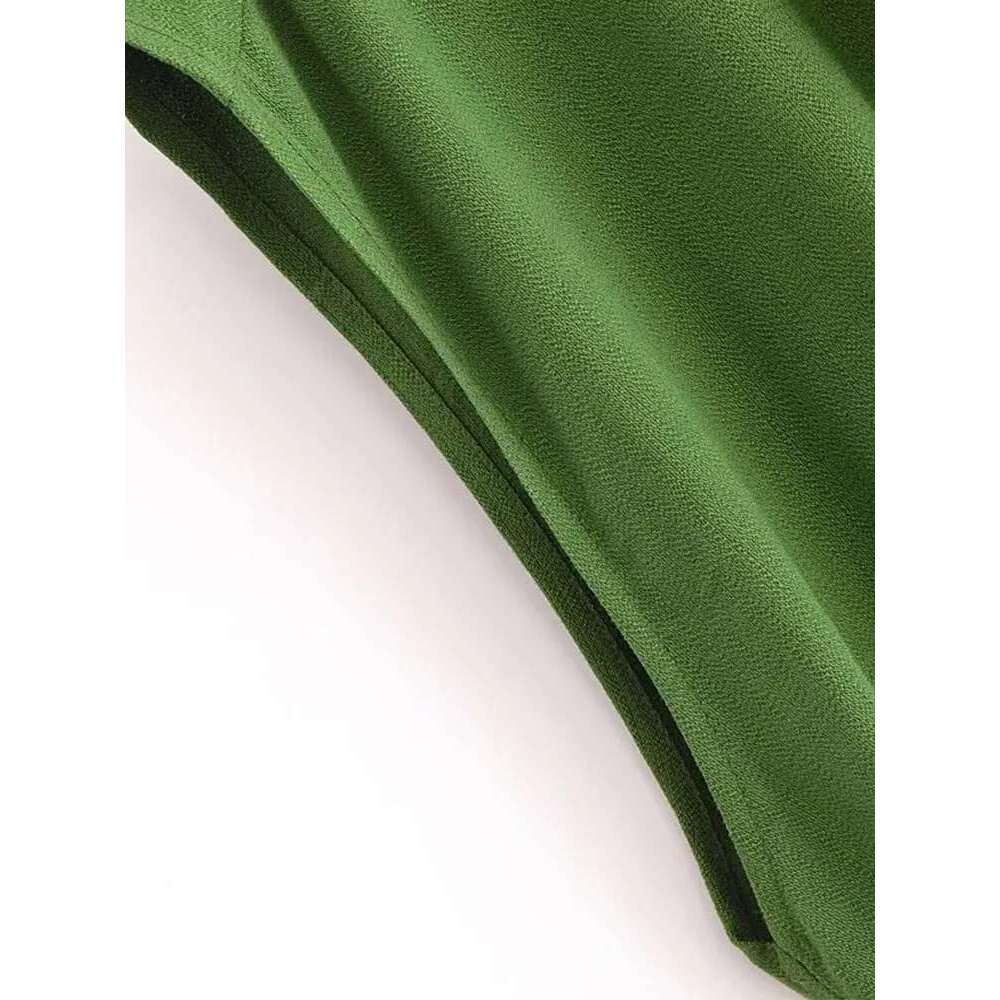 Women Summer MIDI Shirts Dress 2025 Fashion Solid Sashes Bow V-Neck Female Elegant Street Short Sleeve Dresses Clothing