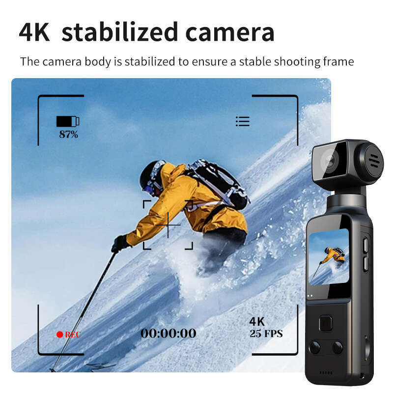 5K high-definition 4K outdoor cycling handheld digital sports camera, back clip law enforcement recorder