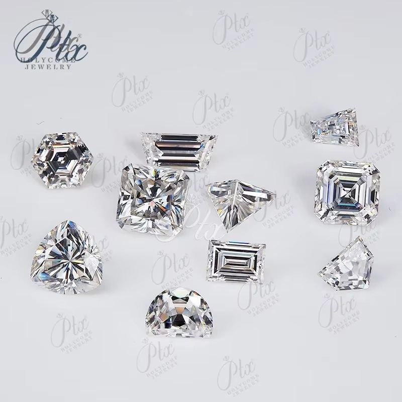 Multi Shapes Loose Moissanite Stone Customized GRA Certified White D Color VVS1 New Wholesale Price 1 Carat Moissanite Diamond for Jewelry Making