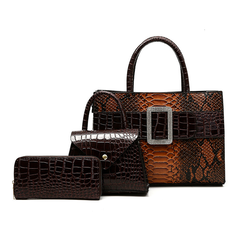Designer Pack New Fashion Serpentine Belt Mother And Child Large Capacity Women S Handheld Crossbody Bag Free Shipping