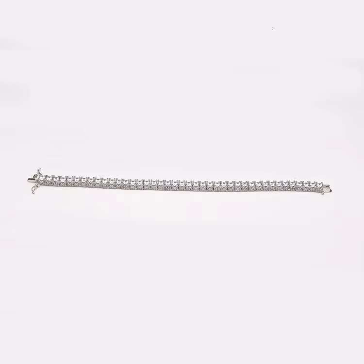 Fashionable platinum colored jewelry cubic zirconia tennis bracelet for women