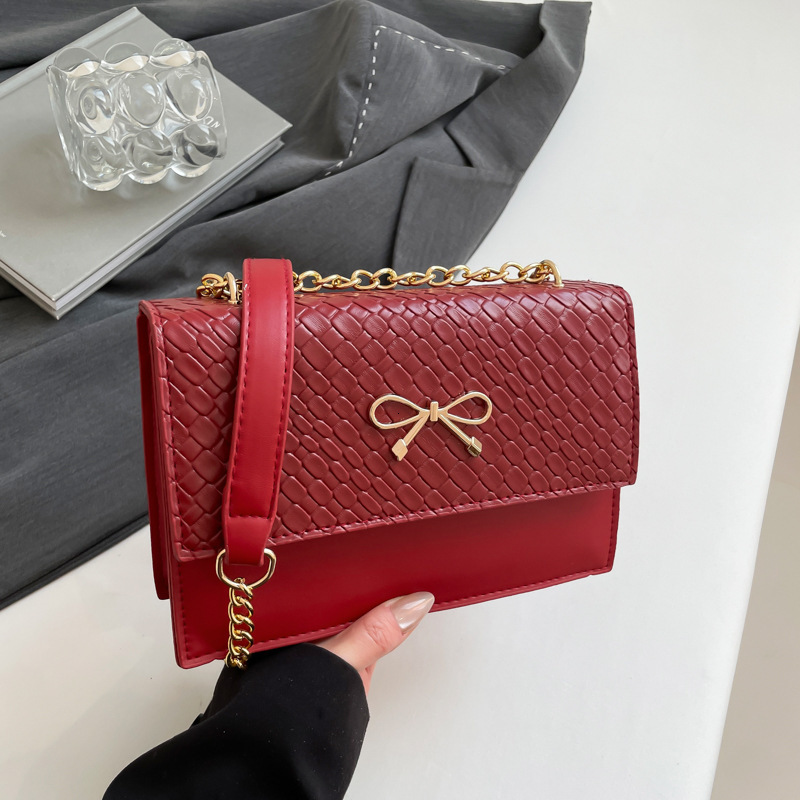 Sweet And Fresh Bow New Luxury Bag Free Delivery Designer Bag Handbag For Women 2025 New Trend Korean Armpit Crossbody Chain Shoulder Bag