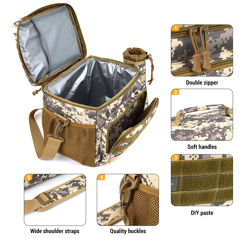 lunch box for men tactical lunch bag molle leakproof insulated large lunch cooler women adult meal with adjustable shoulder strap durable lunch pail 1