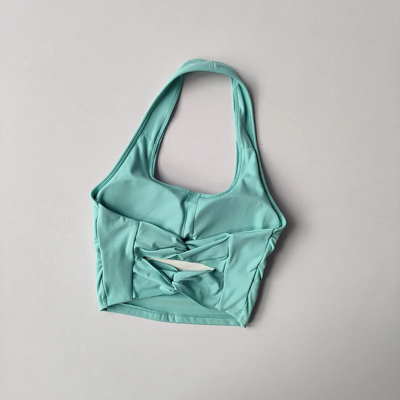 Sexy Neck Halter Sports Vest Women Shockproof Running Beauty Back Professional Pilates Training Bra Fitness Yoga Underwear Suit 250514