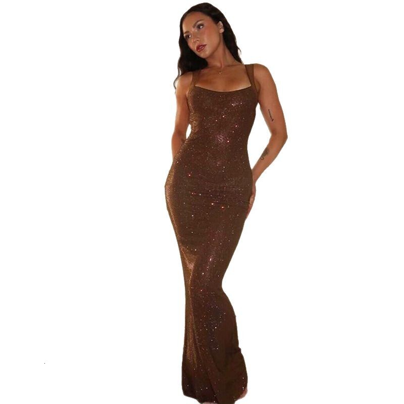 Wind 2025 summer new womens sexy backless mesh patchwork socialite temperament slim fit dress