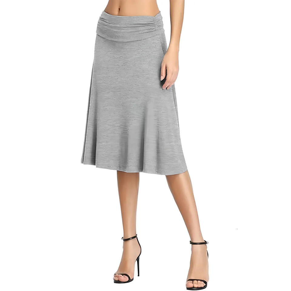 summer European and American womens high waist frilled casual skirt 250514