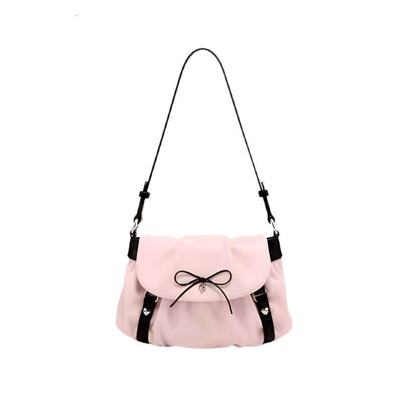 2025 Early Spring Bow New Style Underarm Single Shoulder Fashionable Crossbody Bag, High-End Large Capacity Cloud Tote Bag For Women