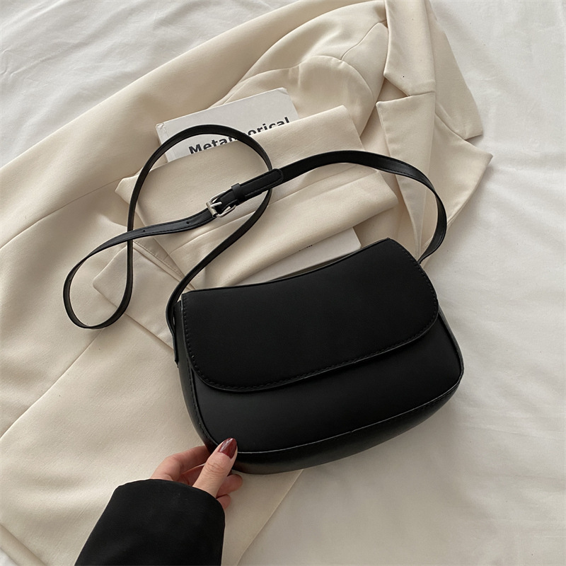 Luxury Bag Ladies' Solid Color Single Shoulder Crossbody New Free Delivery Designer Bag 2025 Spring And Summer Niche Design Versatile Ins Trendy 