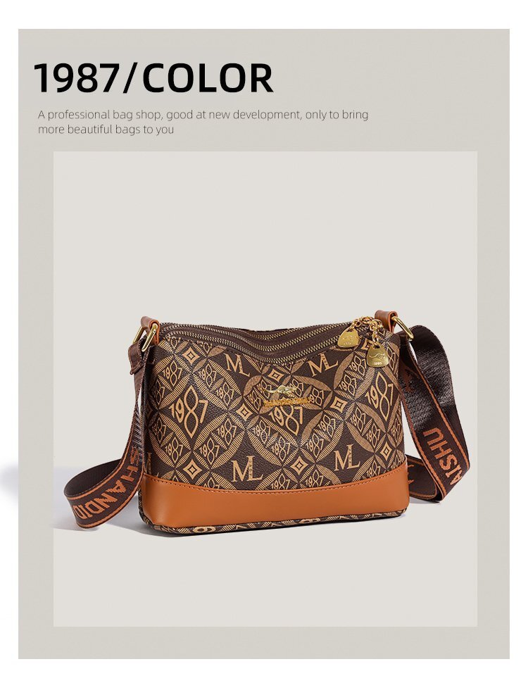 2025 Designer's Bag New Large Capacity Middle-aged Female Mother Simple And Versatile Crossbody Soft Leather Women's Bag High-end Single Sho