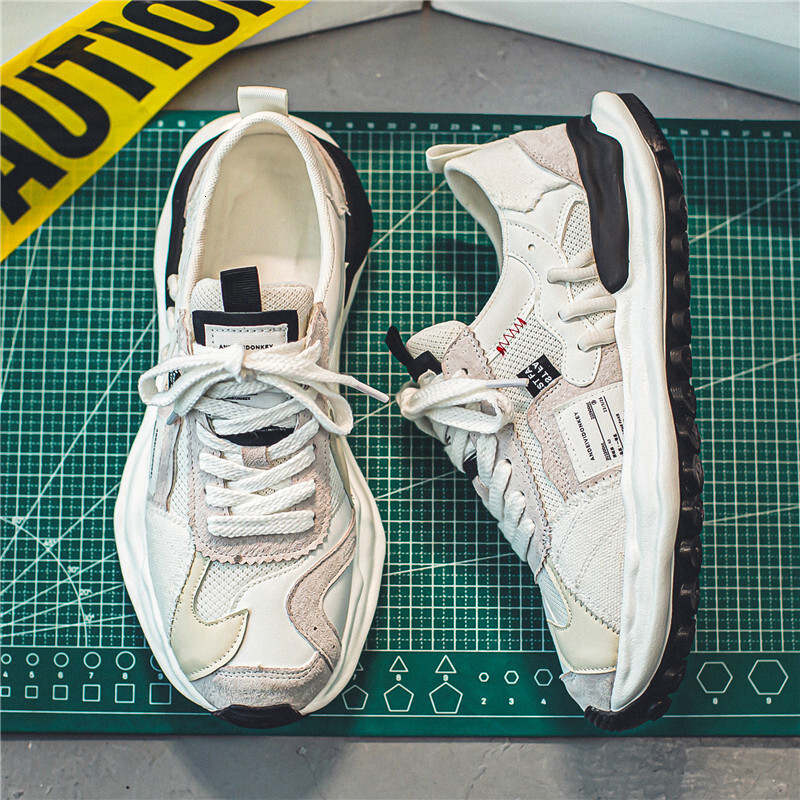 Summer New Thick Soled Tall Dad Wear Resistant Mesh Anti Slip Men S Breathable Sports Canvas Casual Shoes Shoes Ddmysaturn
