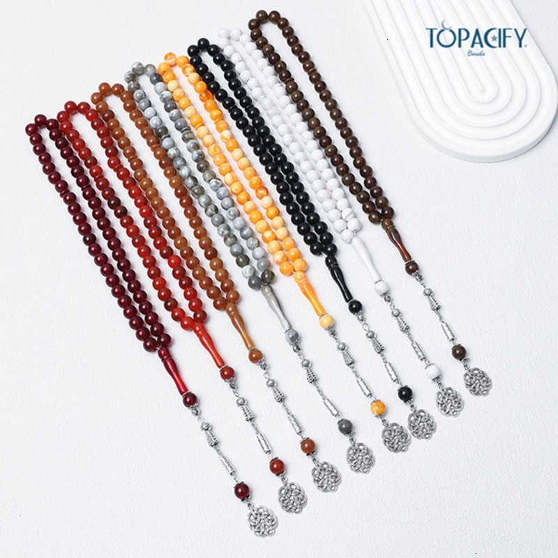Bottom alloy Cook Praising 45 beads Muslim prayer bead bracelet