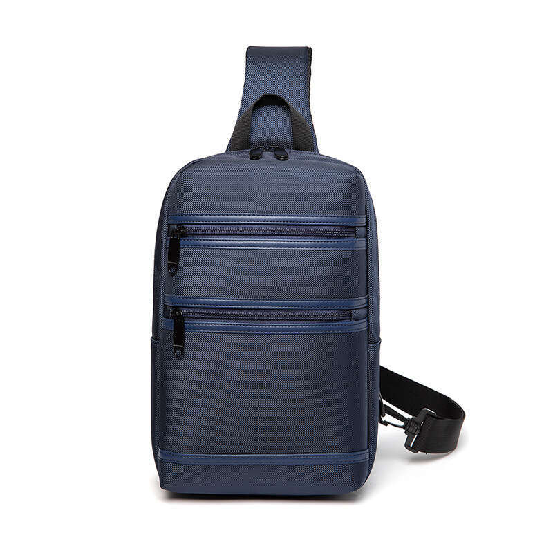 Fashionable men's travel crossbody nylon waterproof shoulder commuting chest bag, Guangzhou Shiling